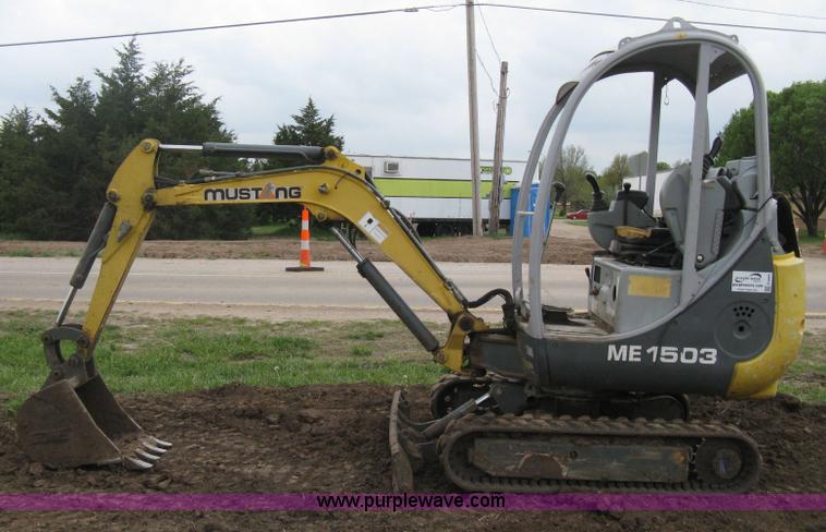 image for item E3444 Mustang ME1503 compact excavator