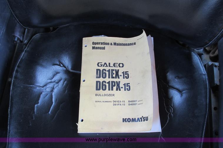 image for item F4796 2006 Komatsu D61PX-15 dozer