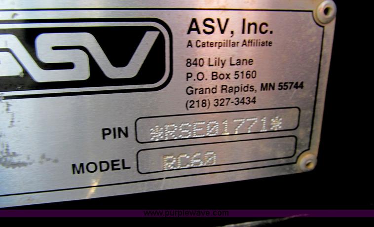 image for item G2938 2006 ASV RC-60 skid steer
