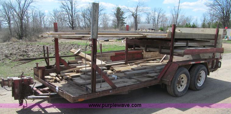 image for item G2965 1997 Tandem axle utility trailer