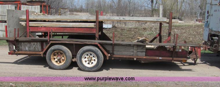 image for item G2965 1997 Tandem axle utility trailer