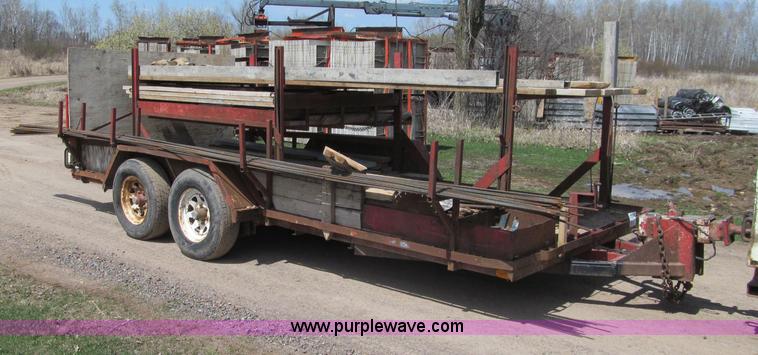 image for item G2965 1997 Tandem axle utility trailer