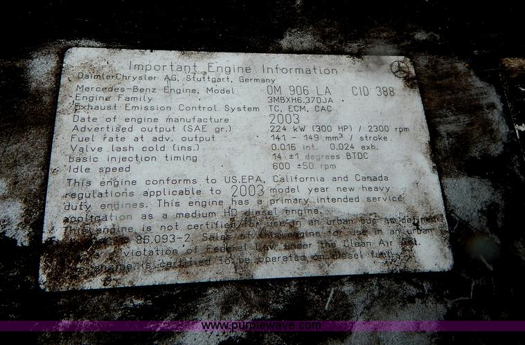 image for item G3082 2004 Sterling Acterra crane truck