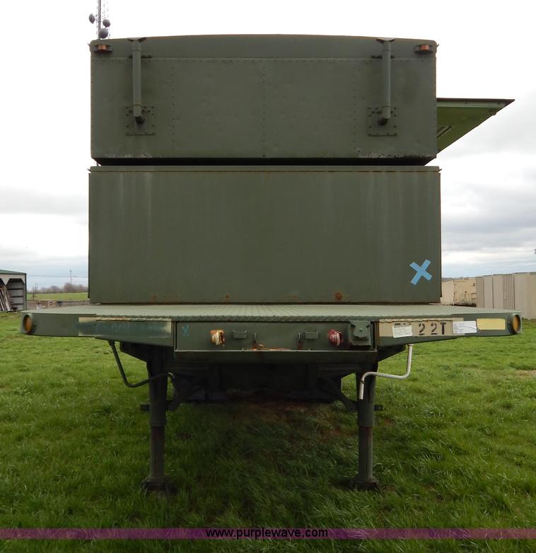 image for item G3135 1974 South Military M295A1 semi storage trailer