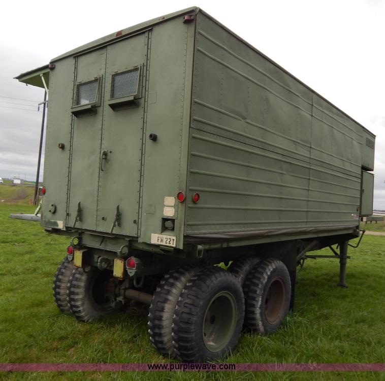image for item G3135 1974 South Military M295A1 semi storage trailer