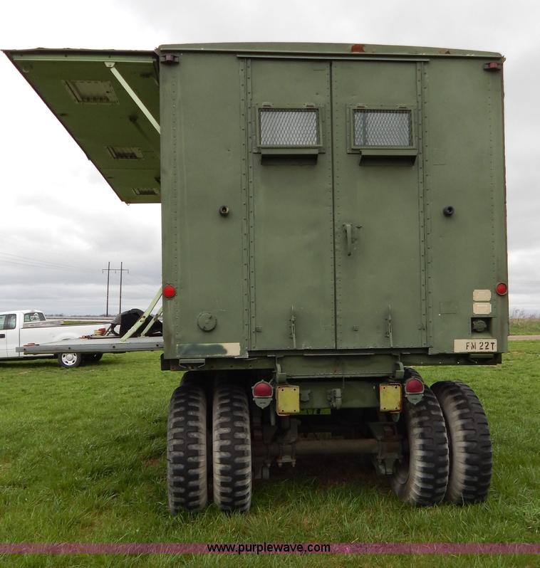 image for item G3135 1974 South Military M295A1 semi storage trailer