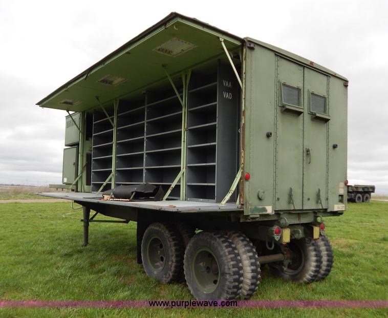 image for item G3135 1974 South Military M295A1 semi storage trailer