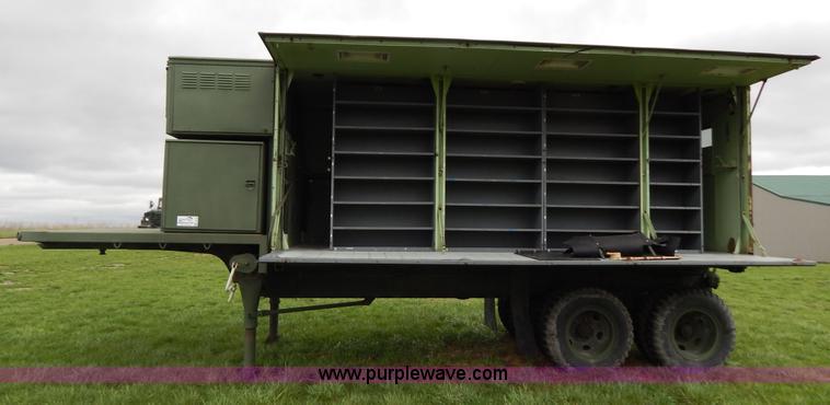 image for item G3135 1974 South Military M295A1 semi storage trailer
