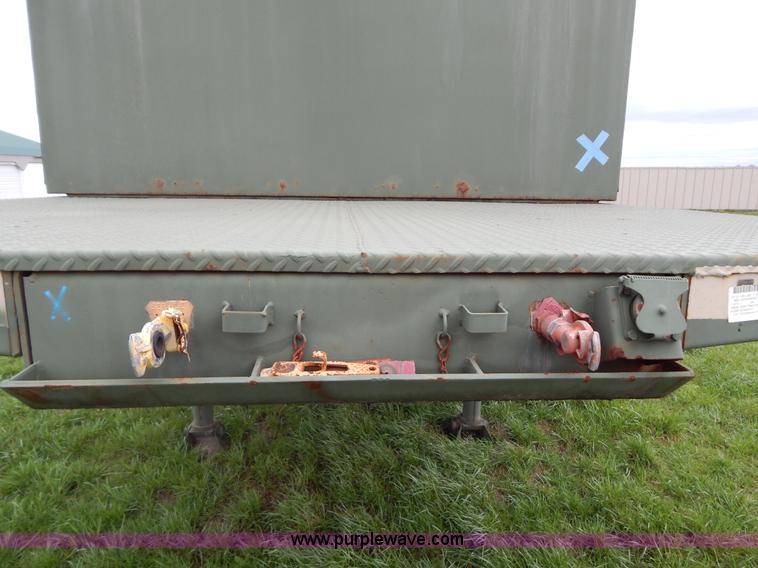image for item G3135 1974 South Military M295A1 semi storage trailer