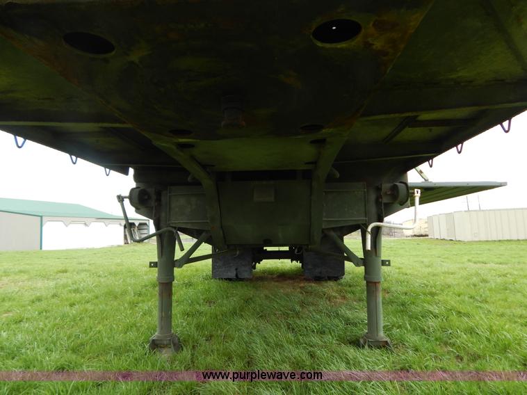 image for item G3135 1974 South Military M295A1 semi storage trailer