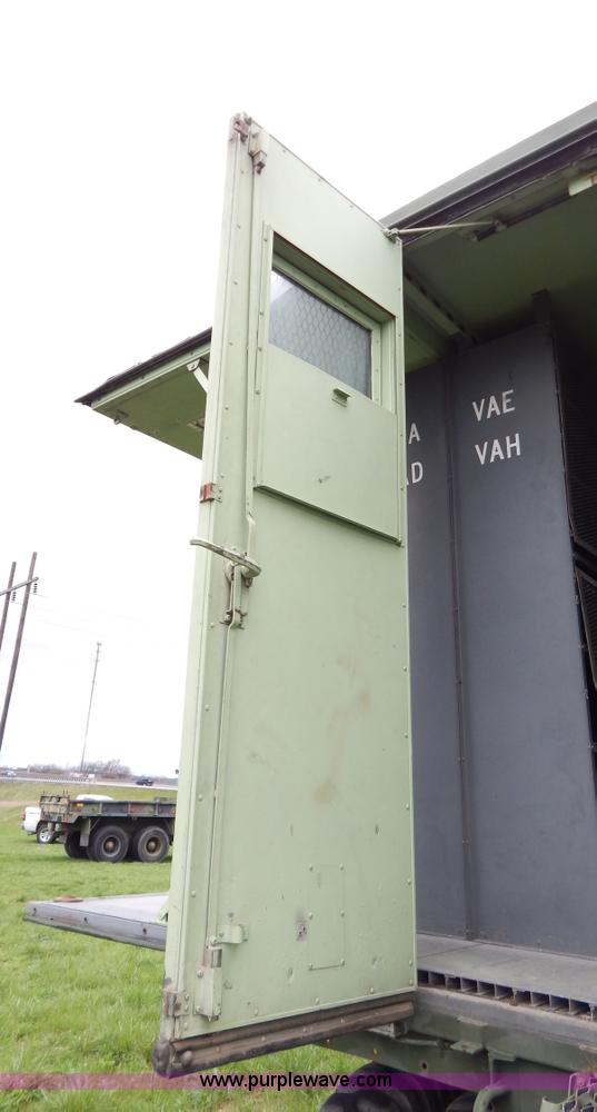 image for item G3135 1974 South Military M295A1 semi storage trailer