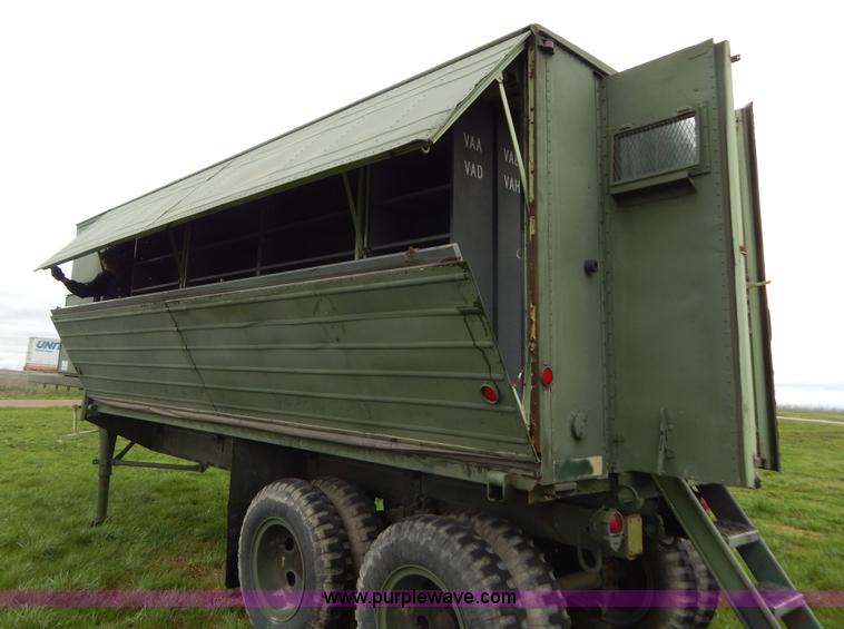image for item G3135 1974 South Military M295A1 semi storage trailer