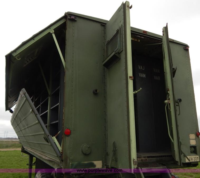 image for item G3135 1974 South Military M295A1 semi storage trailer