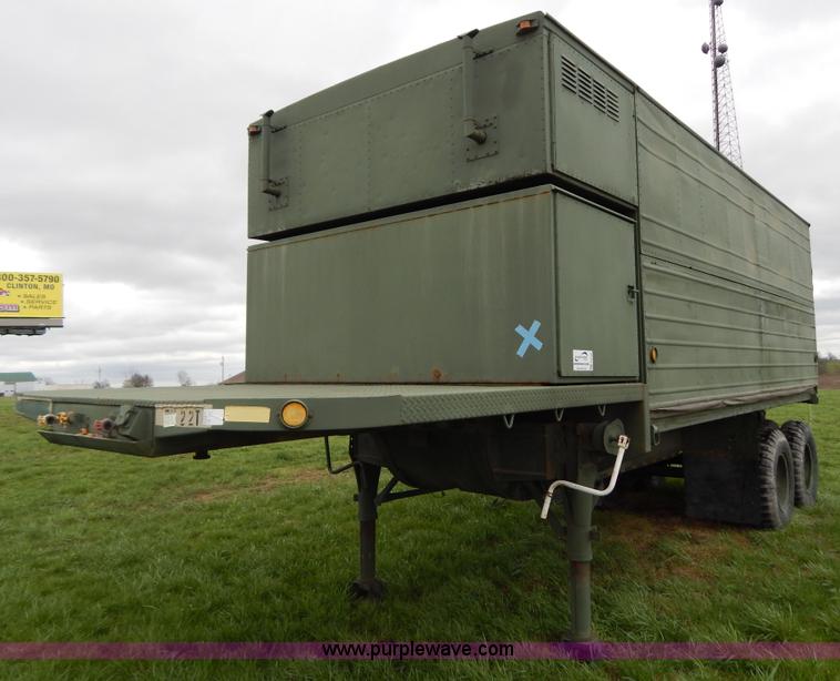 image for item G3135 1974 South Military M295A1 semi storage trailer