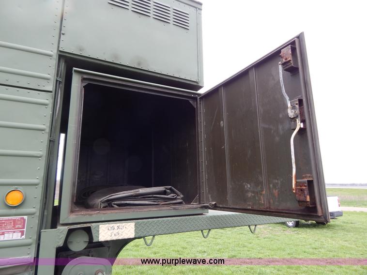 image for item G3135 1974 South Military M295A1 semi storage trailer