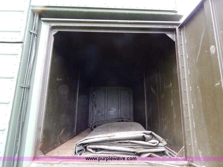 image for item G3135 1974 South Military M295A1 semi storage trailer