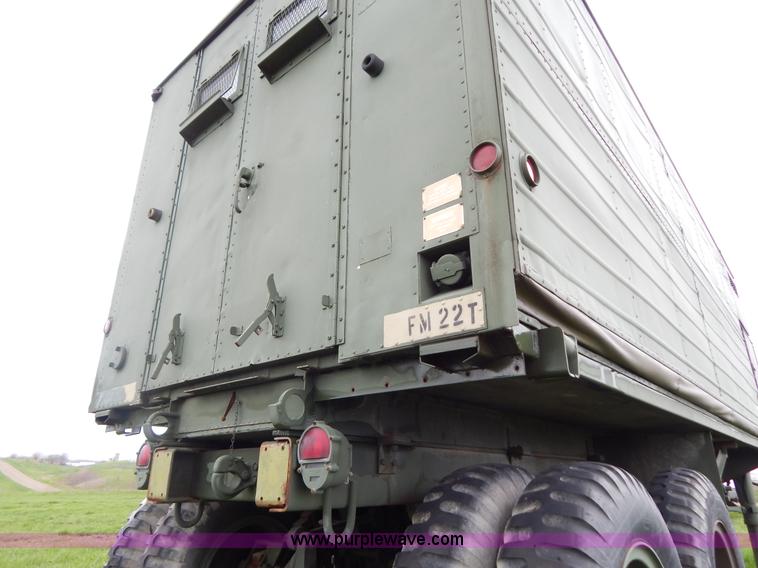 image for item G3135 1974 South Military M295A1 semi storage trailer