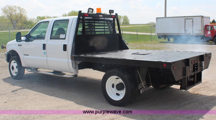 image for item G5100 2000 Ford F550 CrewCab flatbed truck