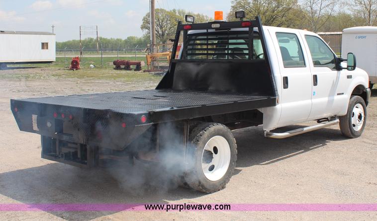 image for item G5100 2000 Ford F550 CrewCab flatbed truck