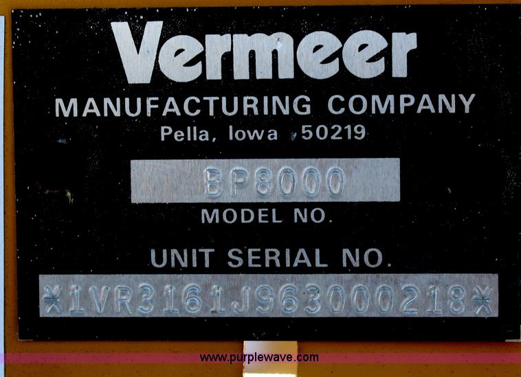 image for item G5355 Vermeer BP8000 bale processor