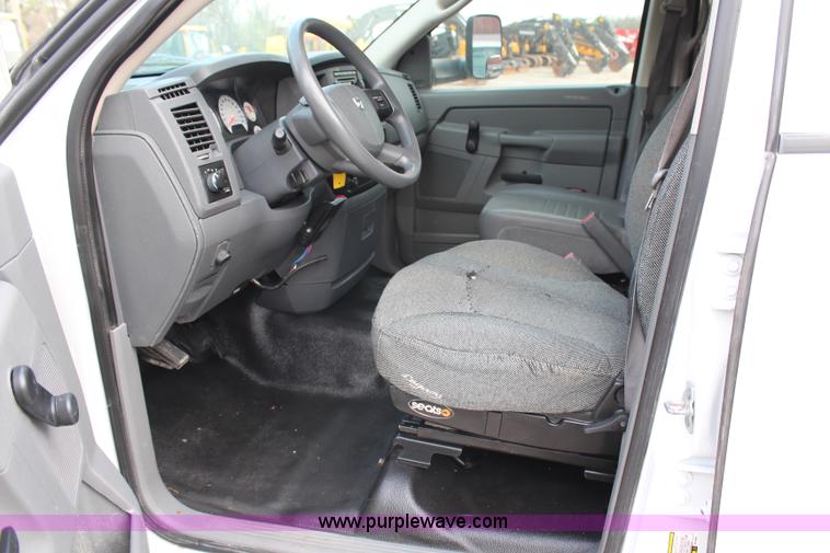 image for item G5404 2008 Dodge Ram 5500 Quad Cab flatbed truck