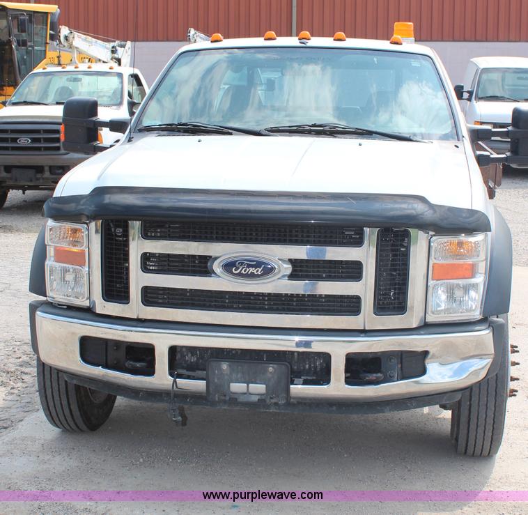 image for item G5411 2008 Ford F450 Super Duty SuperCab flatbed truck