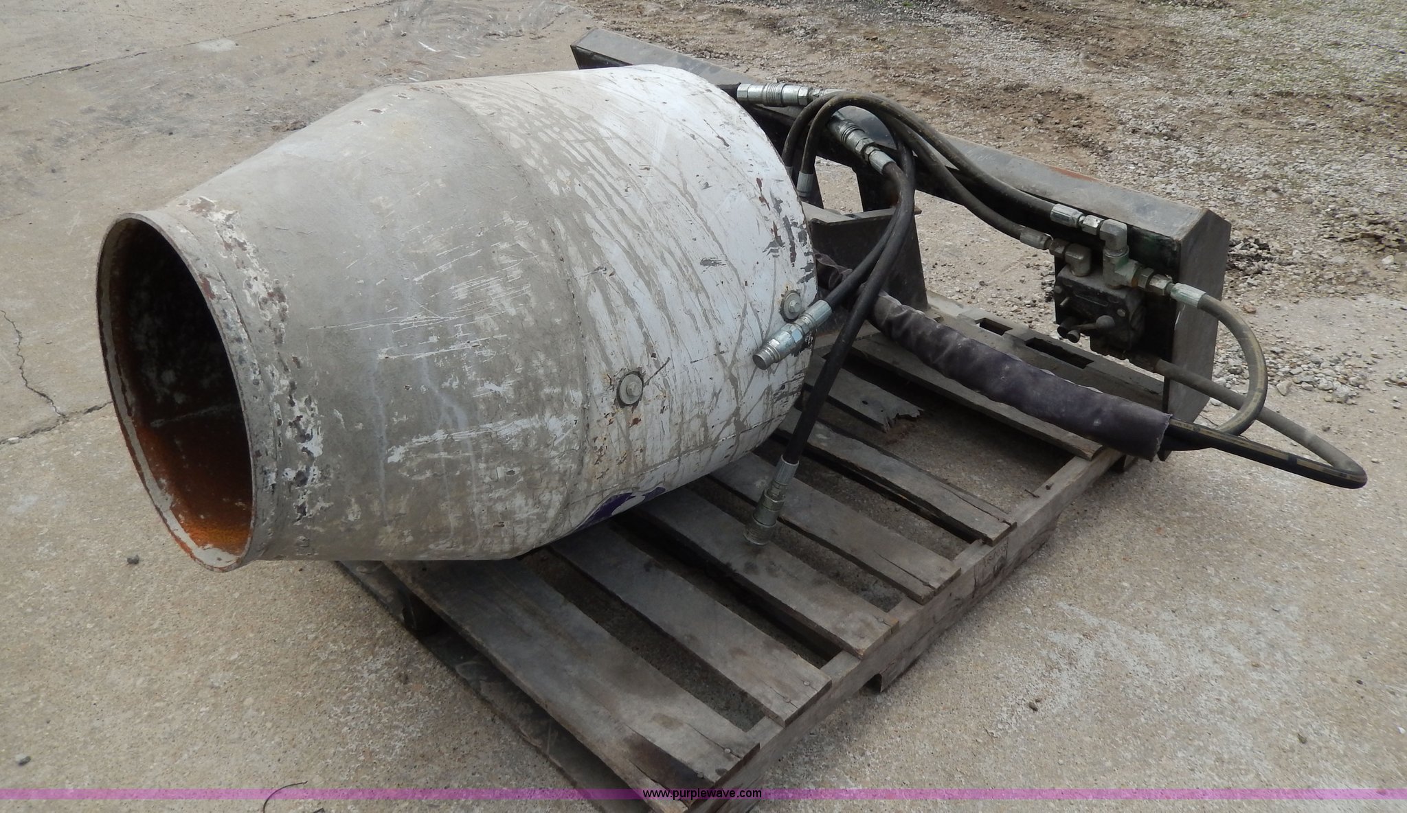 Concrete mixer skid steer attachment in Topeka, KS Item AJ9992 sold