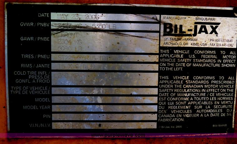 image for item B4751 2006 Bil-jax 5533A portable boom lift