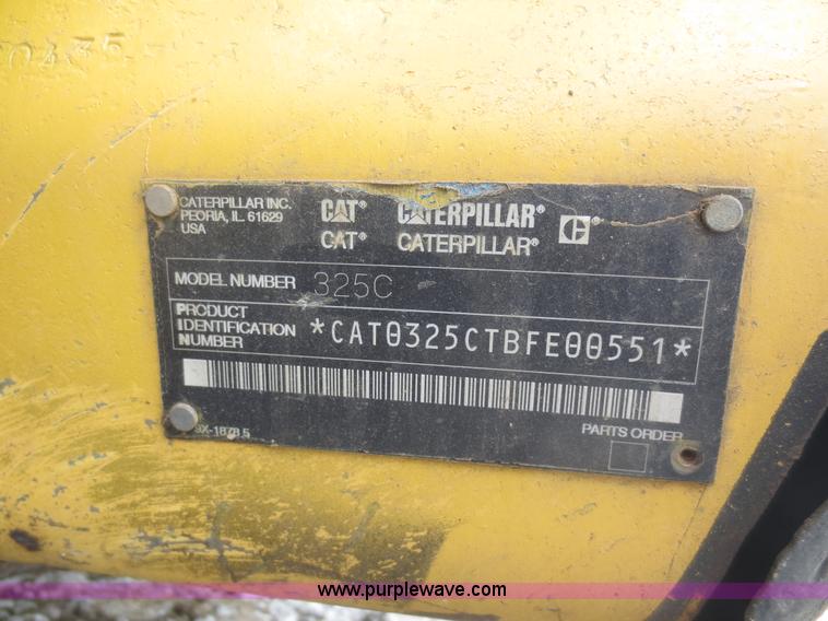 image for item D5841 2003 Caterpillar 325CL excavator