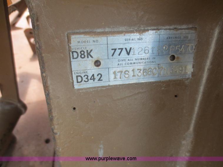 image for item D5843 1979 Caterpillar D8K with IronWolf 1040HD Crusher