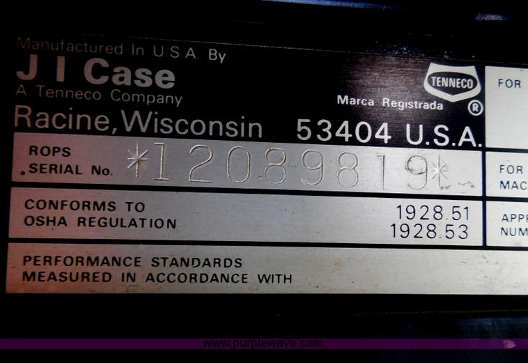 image for item D5844 1984 Case 2294 tractor