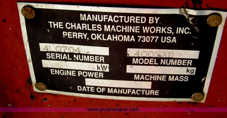 image for item E7546 Ditch Witch 400SXD trencher and vibratory plow