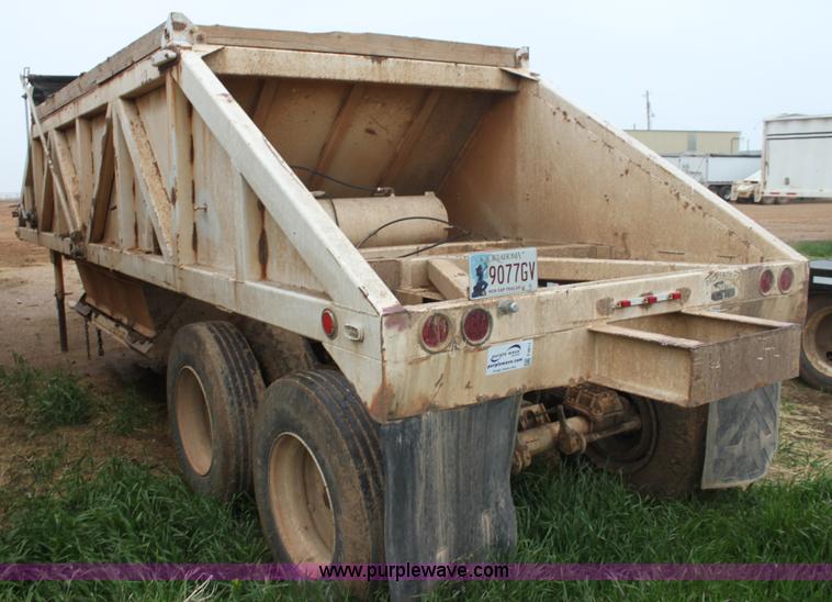 image for item F8611 1986 Bronson belly dump trailer