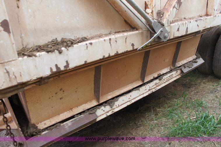 image for item F8611 1986 Bronson belly dump trailer
