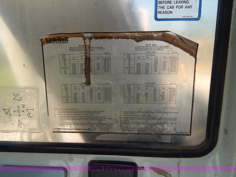 image for item G3159 Link-Belt 2700Q excavator