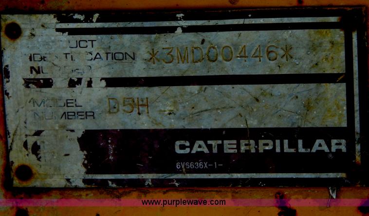 image for item G3160 1986 Caterpillar D5H dozer