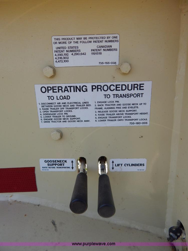 image for item G3163 1995 53' triple axle lowboy trailer