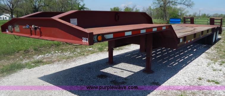 image for item G3164 1997 Atoka tandem axle drop deck trailer