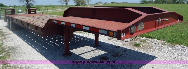 image for item G3164 1997 Atoka tandem axle drop deck trailer