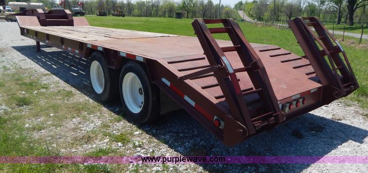 image for item G3164 1997 Atoka tandem axle drop deck trailer