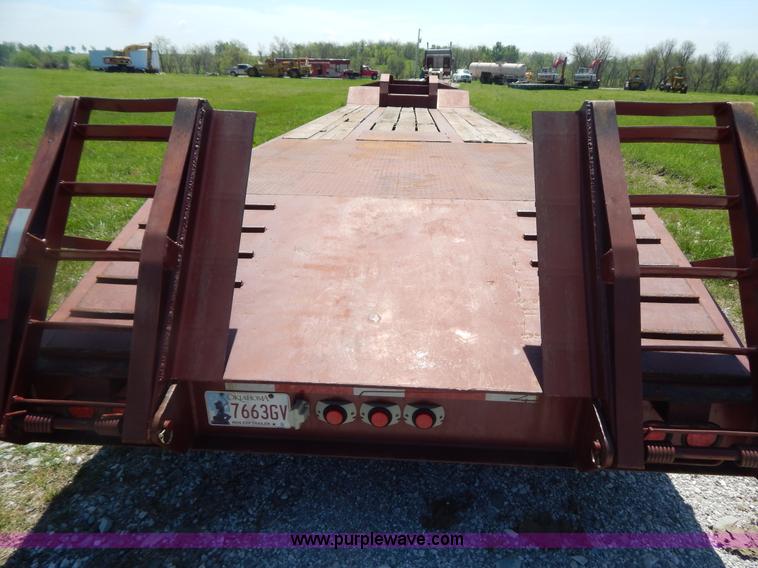 image for item G3164 1997 Atoka tandem axle drop deck trailer