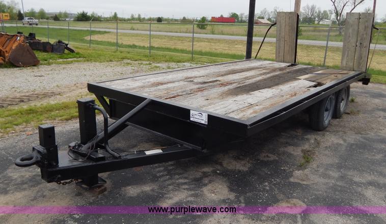 image for item G3172 1999 shop built 18' tandem axle trailer