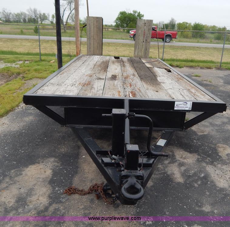 image for item G3172 1999 shop built 18' tandem axle trailer