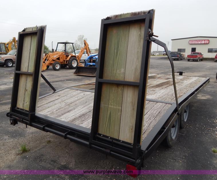image for item G3172 1999 shop built 18' tandem axle trailer