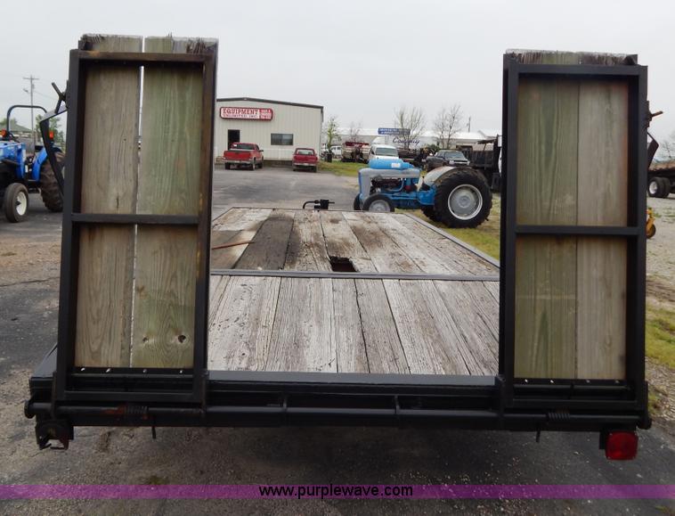 image for item G3172 1999 shop built 18' tandem axle trailer