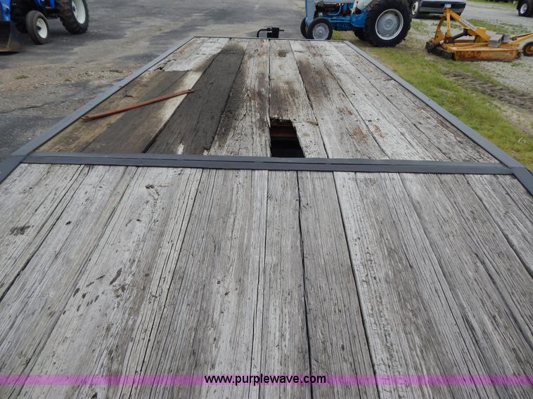 image for item G3172 1999 shop built 18' tandem axle trailer