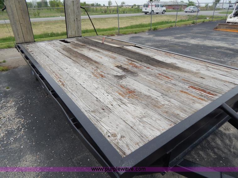 image for item G3172 1999 shop built 18' tandem axle trailer