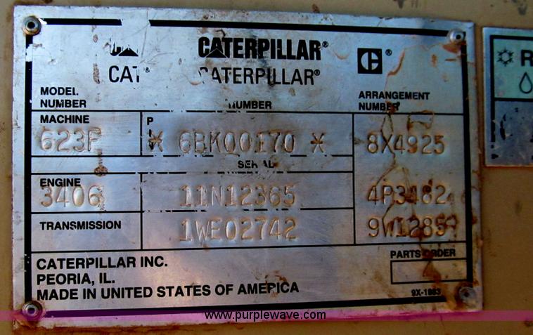 image for item G5713 1995 Caterpillar 623F scraper
