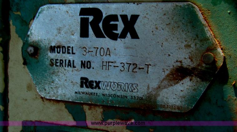 image for item G5715 1990 Rex 3-70A compactor