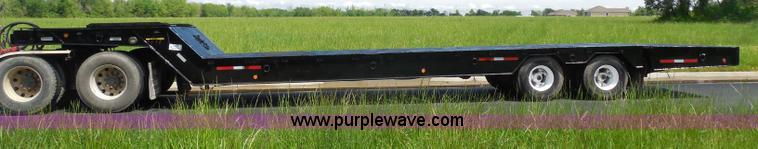 image for item H3195 1977 Multiquip hydraulic dovetail lowboy trailer